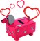 4E's Novelty 2 pcs DIY Valentines Mailbox for Kids - DIY Valentines Dog Mailbox with Foam Stickers